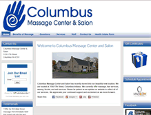 Tablet Screenshot of columbusmassagecenter.com